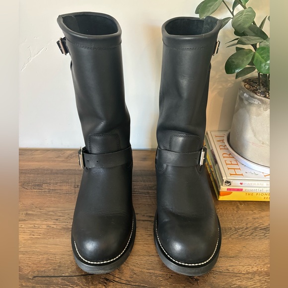 ENGINEER MOTORCYCLE BOOTS - ROUND TOE - Cody James - Full Grain Leather - 8.5 M - Picture 7 of 8